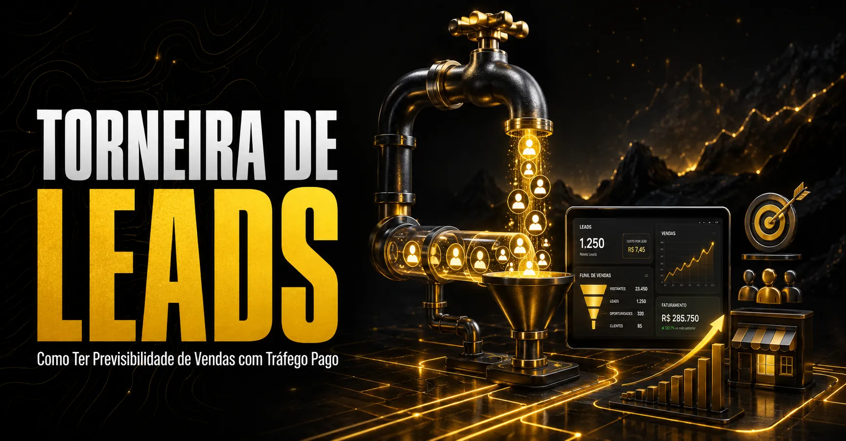 Torneira de Leads: Tenha Previsibilidade de Vendas com Tráfego