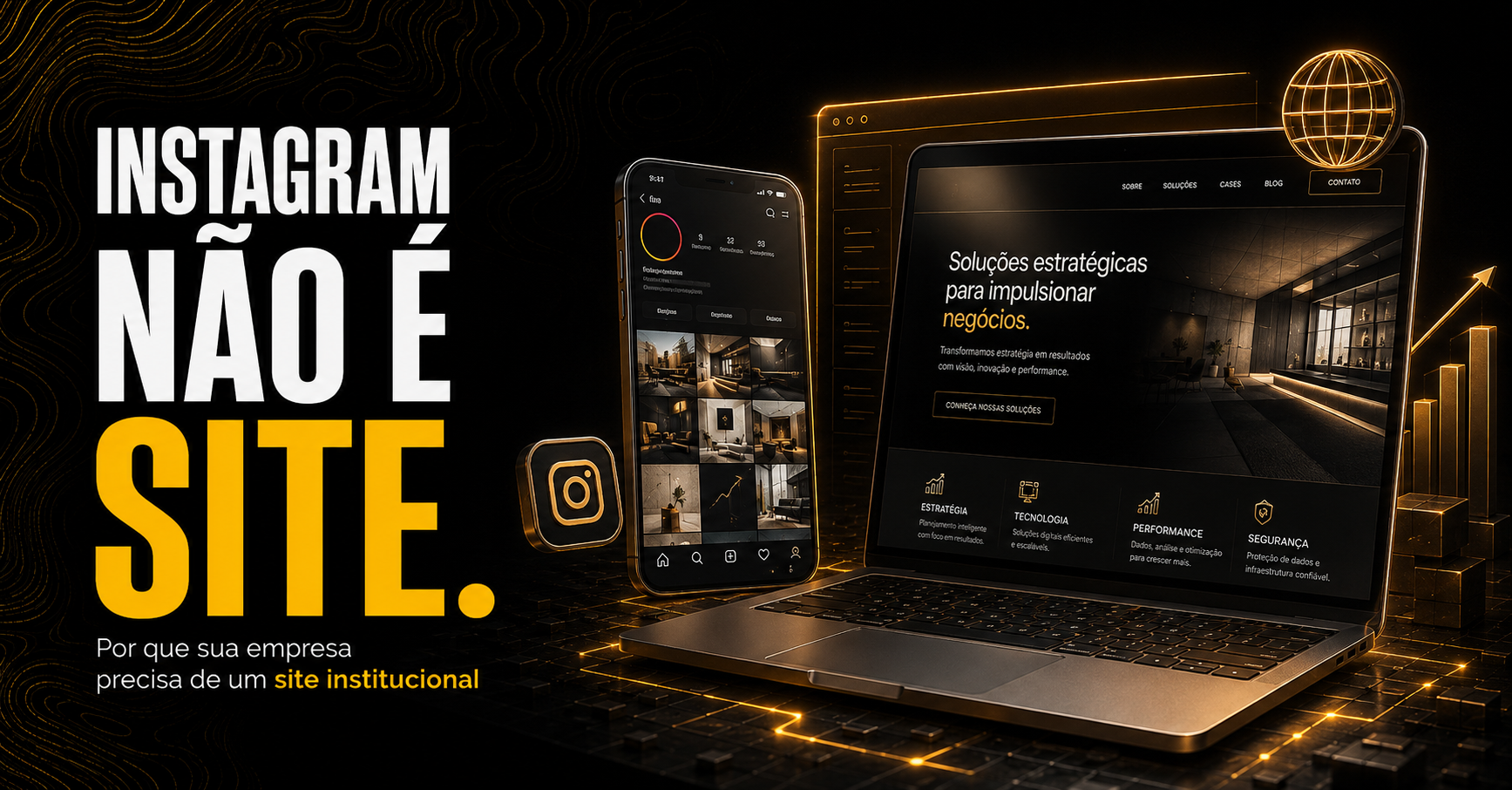 Instagram Não É Site: Por Que Ter um Site Institucional?